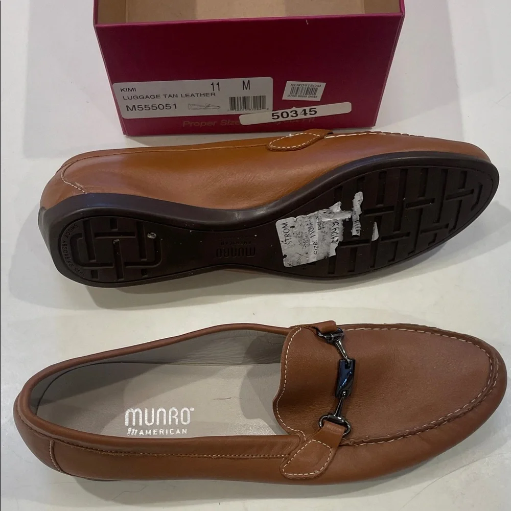 Munro Kimi Luggage Tan Leather Shoes - Picture 3 of 4